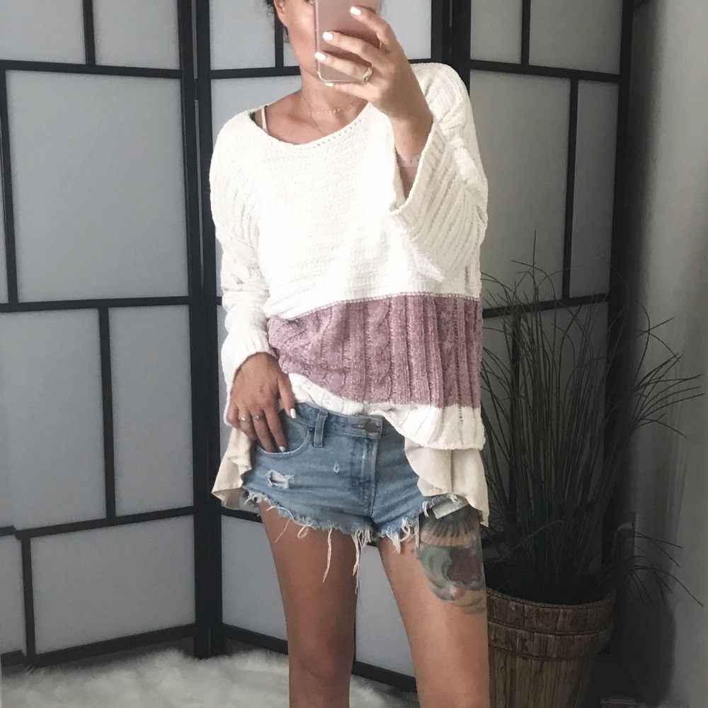 LAST 1️⃣ Chenille Block Stripe Pullover Sweater - Picture 4 of 5